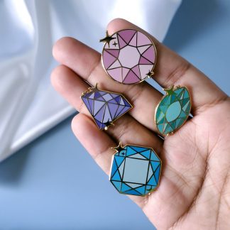Sparkling Gems Enamel Pins
